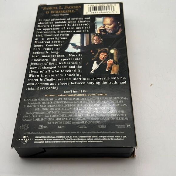 The Red Violin (VHS, 1999) - Picture 2 of 3